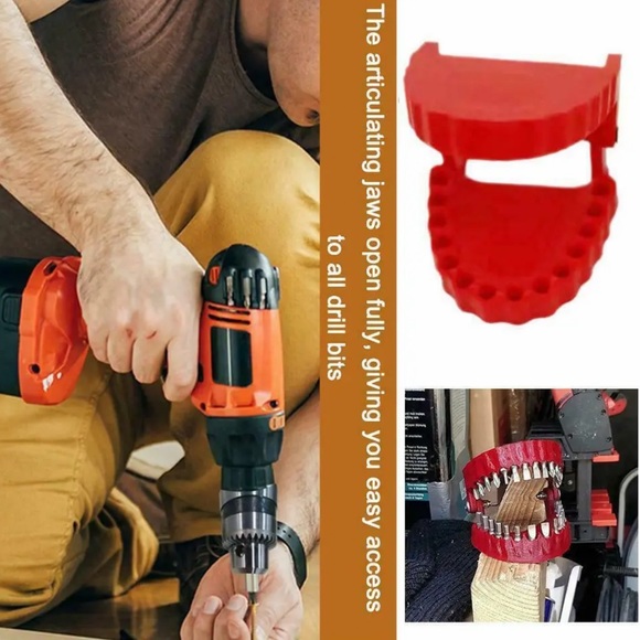 🦷Denture Drill Bit Funny Holder For 1/4” Hex Bits! 💋🤡😂 - Picture 10 of 15